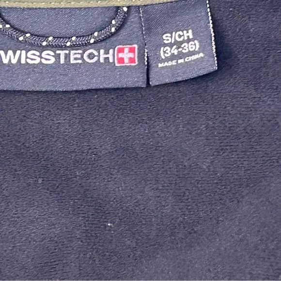 Swiss Tech Jacket Men's Fleece Olive Green Full Zip Size S - Picture 4 of 6